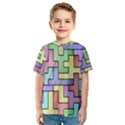 Colorful stylish design Kids  Sport Mesh Tee View1