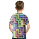 Colorful stylish design Kids  Sport Mesh Tee View2