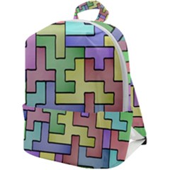 Colorful Stylish Design Zip Up Backpack by gasi
