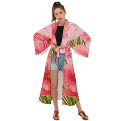 Nature Flowers Maxi Kimono by Sparkle