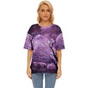 Violet Nature Oversized Basic Tee View1