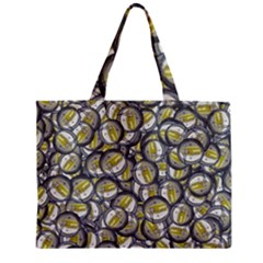 Gong Instrument Motif Pattern Zipper Mini Tote Bag by dflcprintsclothing