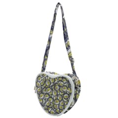 Gong Instrument Motif Pattern Heart Shoulder Bag by dflcprintsclothing