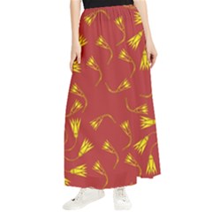 Background Pattern Texture Design Maxi Chiffon Skirt by Ravend