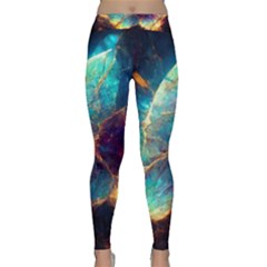 Abstract Galactic Classic Yoga Leggings by Ravend