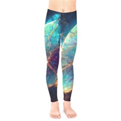 Abstract Galactic Kids  Classic Winter Leggings by Ravend