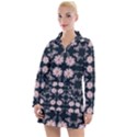 Flowers Daisies Spring Summer Women s Long Sleeve Casual Dress View1