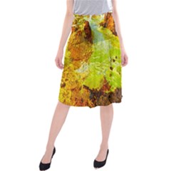 Lake Dallol In Danakil Depression Ethiopia Midi Beach Skirt by danenraven