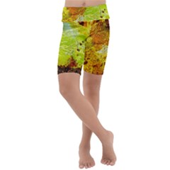 Lake Dallol In Danakil Depression Ethiopia Kids  Lightweight Velour Cropped Yoga Leggings by danenraven