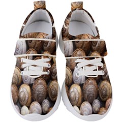 Snail Shells Pattern Arianta Arbustorum Kids  Velcro Strap Shoes by artworkshop