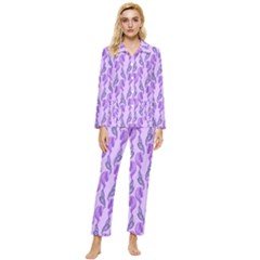 Unicorn Butterfly Womens  Long Sleeve Velvet Pocket Pajamas Set by Sparkle