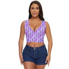 Unicorn Butterfly Women s Sleeveless Wrap Top by Sparkle
