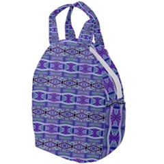 Vertical Striped Ornate Seamless Pattern Travel Backpacks by dflcprintsclothing
