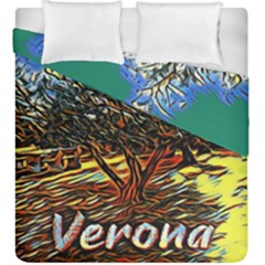 Colorful Verona Olive Tree Duvet Cover Double Side (king Size) by ConteMonfrey