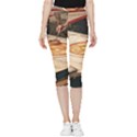 Let`s Make Pizza Inside Out Lightweight Velour Capri Leggings  View3