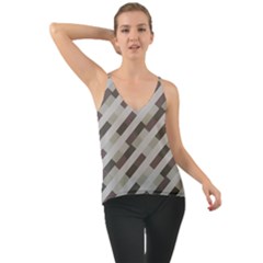 Pale Multicolored Stripes Pattern Chiffon Cami by dflcprintsclothing