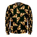 Pizza Slices Pattern Green Men s Sweatshirt View1