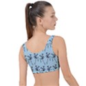 Jogging Lady On Blue The Little Details Bikini Top View2