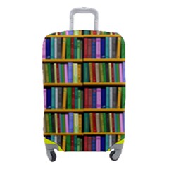 Books On A Shelf Luggage Cover (small) by TetiBright