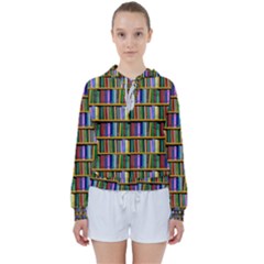 Books On A Shelf Women s Tie Up Sweat by TetiBright