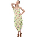 Colorful Easter Eggs Pattern Green Layered Bottom Dress View1