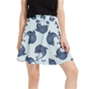 Blue Dolphins Pattern Waistband Skirt View1