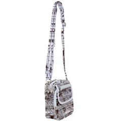 Antique Oriental Town Map  Shoulder Strap Belt Bag by ConteMonfrey