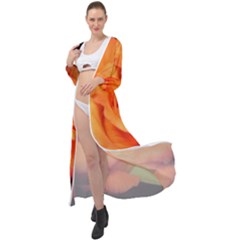 Color Of Desire Maxi Chiffon Beach Wrap by tomikokhphotography