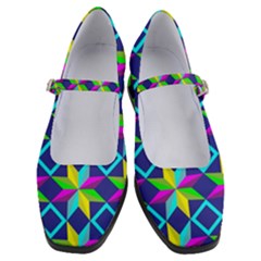 Colorful Stars Pattern                                                           Mary Jane Shoes by LalyLauraFLM