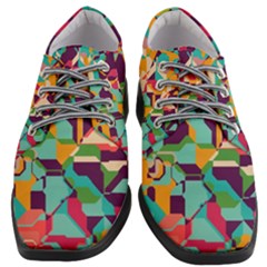 Retro Chaos                                                                    Women Heeled Oxford Shoes by LalyLauraFLM