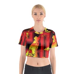 Red Light Ii Cotton Crop Top by MRNStudios