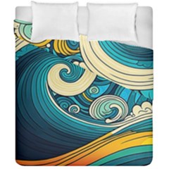 Waves Wave Ocean Sea Abstract Whimsical Duvet Cover Double Side (california King Size)