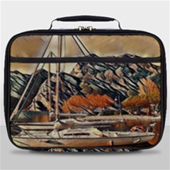 Art Boats Garda, Italy  Full Print Lunch Bag by ConteMonfrey