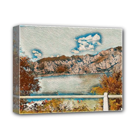 Side Way To Lake Garda, Italy  Deluxe Canvas 14  X 11  (stretched) by ConteMonfrey