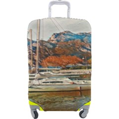 Boats On Lake Garda, Italy  Luggage Cover (large) by ConteMonfrey