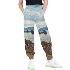 Ducks On Gardasee Kids  Elastic Waist Pants by ConteMonfrey