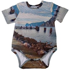 Ducks On Gardasee Baby Short Sleeve Bodysuit by ConteMonfrey