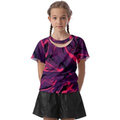 Abstract Pattern Texture Art Kids  Front Cut Tee by Jancukart