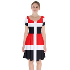 Arpitania Flag Short Sleeve Bardot Dress by tony4urban