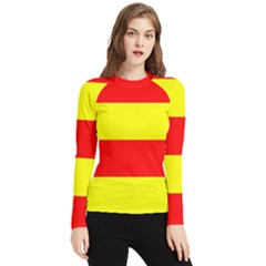 Aust Agder Flag Women s Long Sleeve Rash Guard by tony4urban