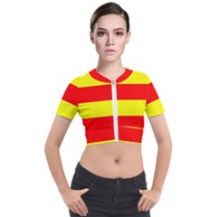 Aust Agder Flag Short Sleeve Cropped Jacket by tony4urban