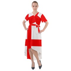 Bologna Flag Front Wrap High Low Dress by tony4urban