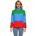 Dagestan Flag Women s Puffer Bubble Jacket Coat View1