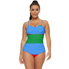 Dagestan Flag Retro Full Coverage Swimsuit by tony4urban