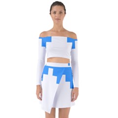 Akershus Flag Off Shoulder Top With Skirt Set by tony4urban