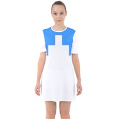 Akershus Flag Sixties Short Sleeve Mini Dress by tony4urban