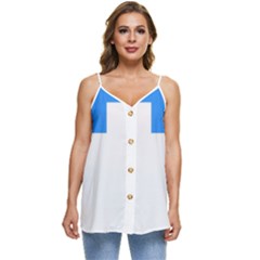 Akershus Flag Casual Spaghetti Strap Chiffon Top by tony4urban