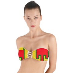 Auvergne Flag Twist Bandeau Bikini Top by tony4urban