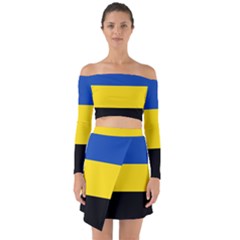 Gelderland Flag Off Shoulder Top With Skirt Set by tony4urban