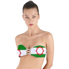 Andalusia Flag Twist Bandeau Bikini Top by tony4urban